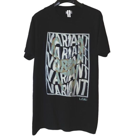 Marvel Men’s Unisex Black Loki Groovy Variant Text Graphic Shirt Sz M - Picture 1 of 9